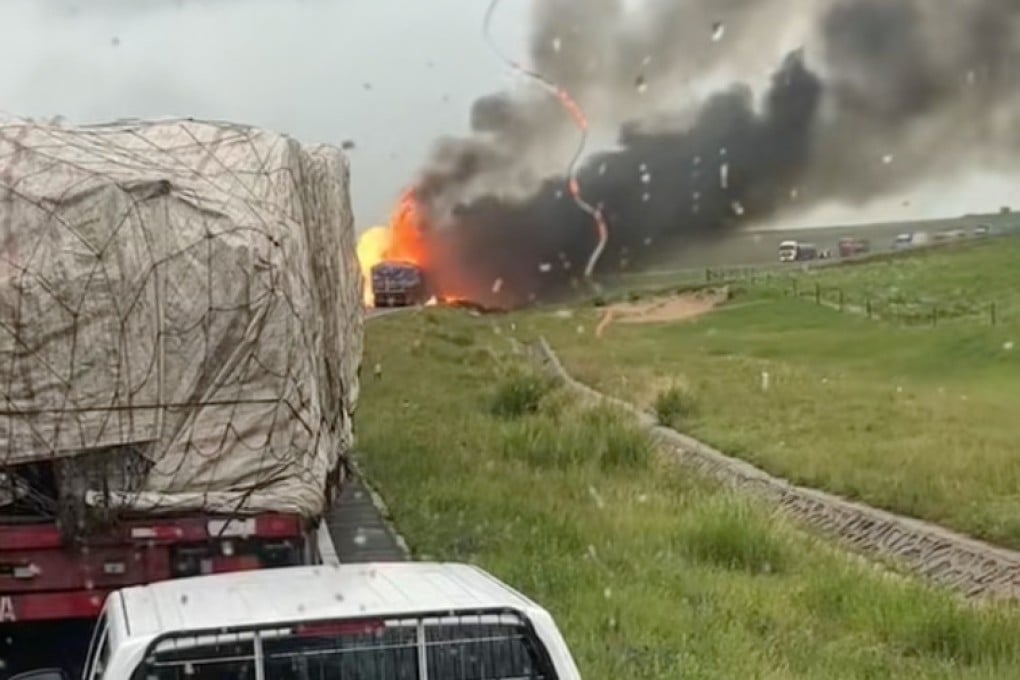 The blast occurred on a section of National Highway 331 in Xilingol League, authorities in Inner Mongolia autonomous region have been quoted as saying. Photo: Handout