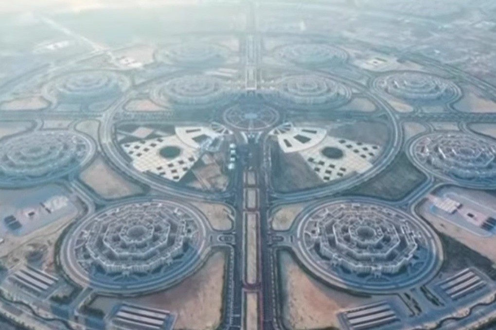 The Octagon consists of eight buildings each with an eight-sided floor plan. Photo: Ministry of Defence of Egypt via YouTube