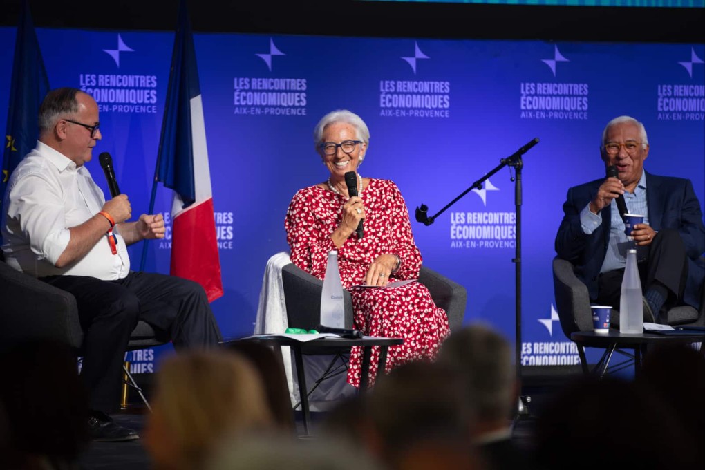 Christine Lagarde, president of the European Central Bank (ECB), speaks at Les Rencontres Économiques d’Aix-en-Provence in southern France, the country’s annual flagship economic forum. Photo: Handout