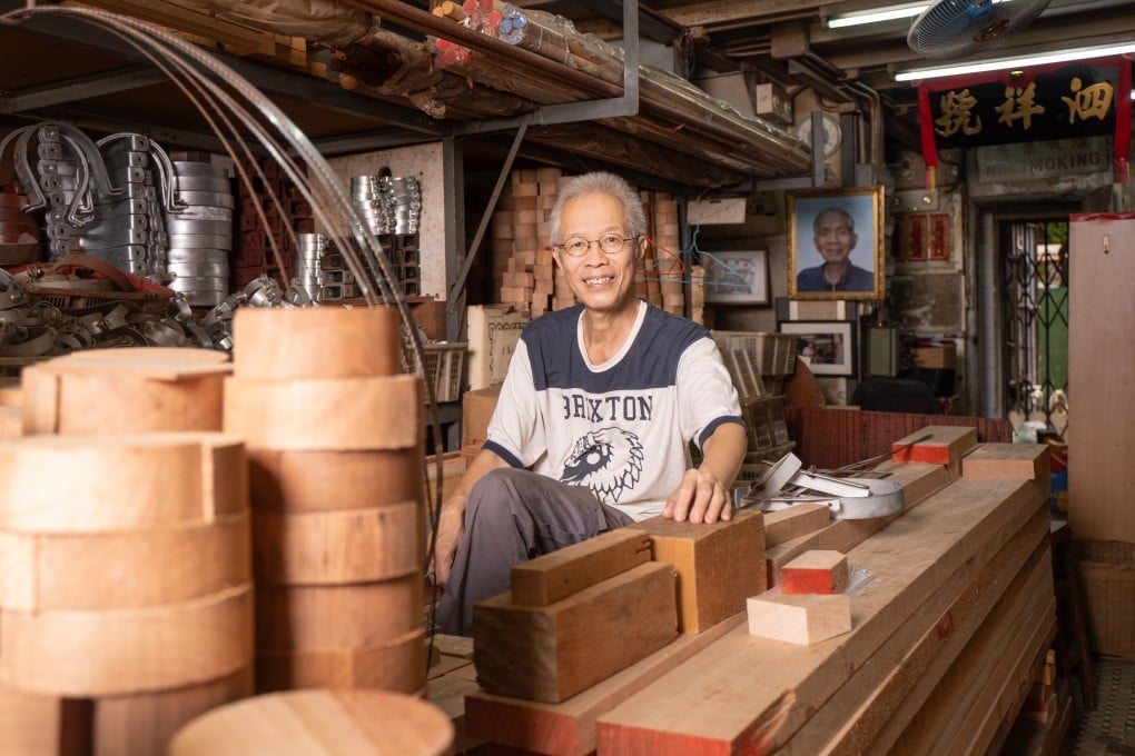 Louis Ho Kwok-biu, fourth-generation master carpenter of Sze Cheung, at his store in Yau Ma Tei. Photo: Alexander Mak
