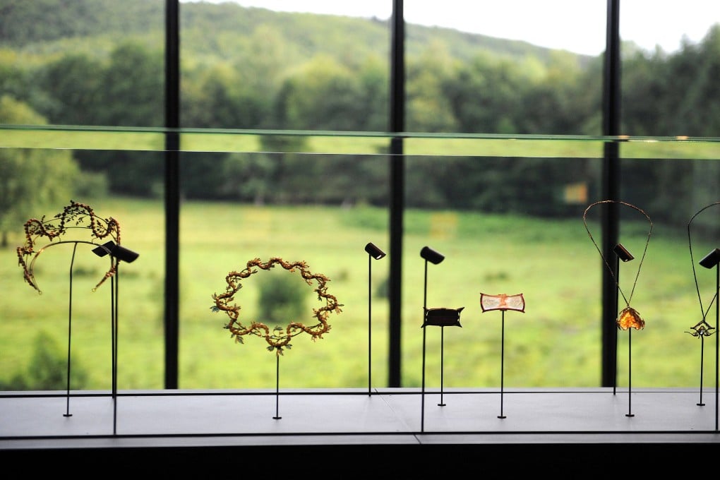 Jewellery by French glass maker Rene Lalique at the Lalique museum in Wingen-sur-Moder, eastern France. On Sunday it was reported that thieves stole millions of euros worth of jewellery from the museum. Photo: AFP