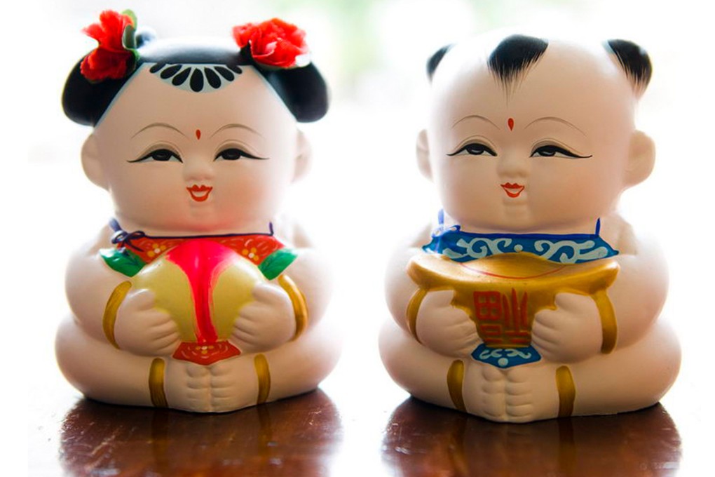 Traditional Da A Fu figurines, known for their chubby faces and bright colours, symbolise luck and sacred rituals in China. Photo: Weibo