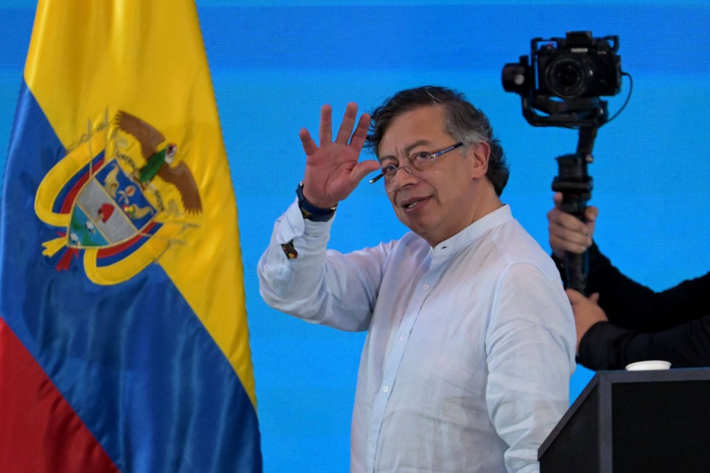 Colombia’s outgoing leader Gustavo Petro in Santa Marta, Colombia on April 28. Photo: AFP