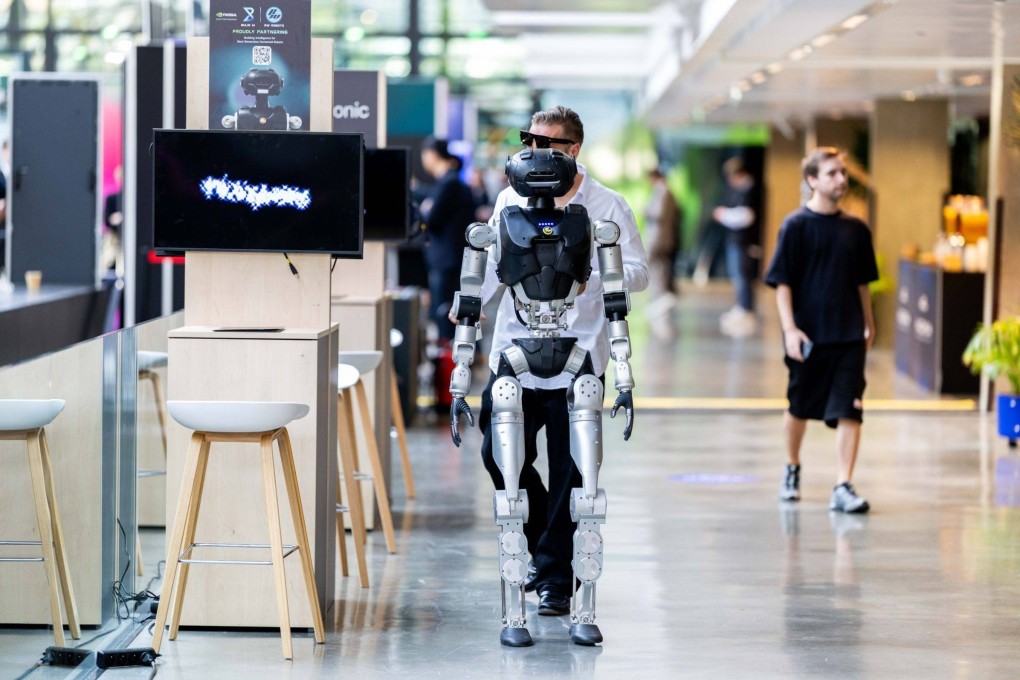 The Machina Summit in Paris, pictured on Tuesday, positions itself as Europe’s top event dedicated to physical artificial intelligence and humanoid robotics. Photo: Handout