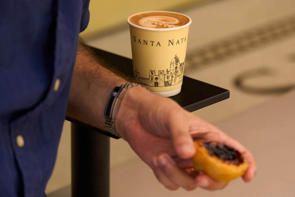 Santa Nata has opened in Hong Kong’s Central district, offering traditional Portuguese egg tarts. Photo: Handout