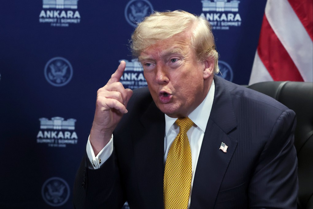 US President Donald Trump speaks during the Nato summit in Ankara, Turkey on Wednesday, July 8, 2026. Photo: Pool Photo via AP