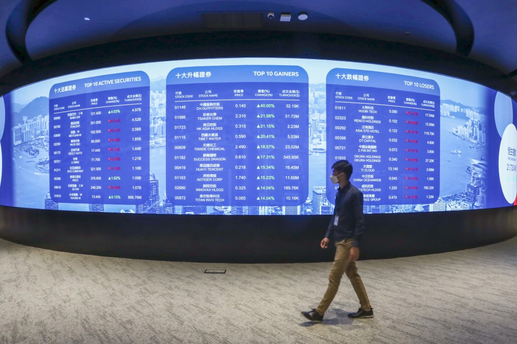 The Connect Hall at Hong Kong Exchanges and Clearing in Central. Photo: Jonathan Wong