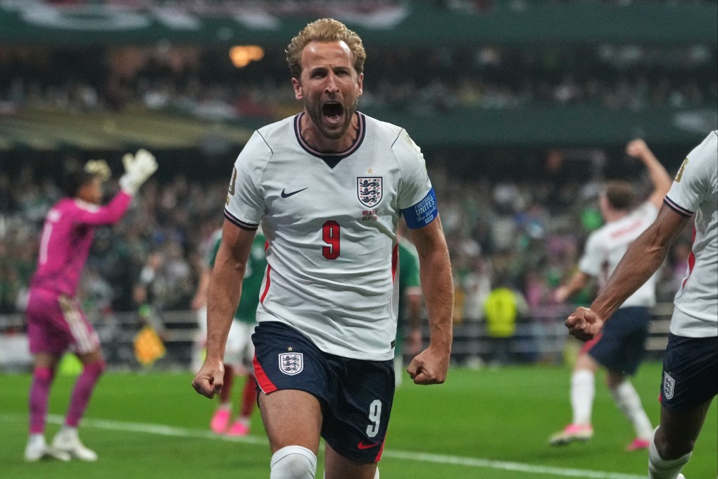 Harry Kane roars with delight after scoring a penalty in England’s 3-2 last-16 World Cup victory over Mexico. Photo: AP Photo