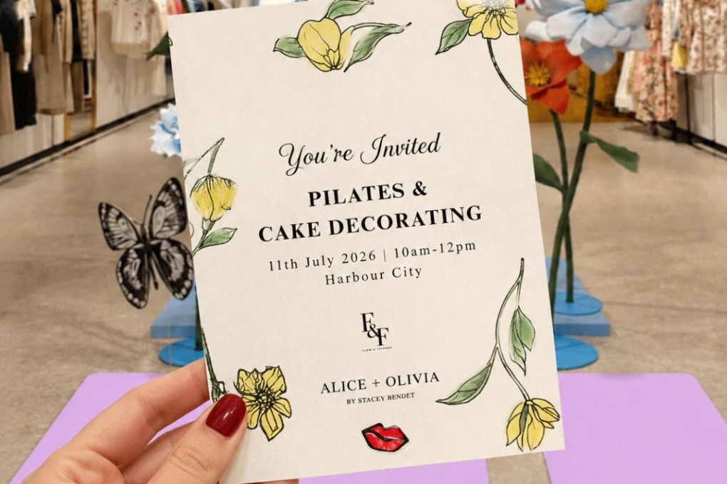 Alice + Olivia and Flow & Friends are teaming up for a morning of Pilates, cake decorating and shopping in Hong Kong on July 11, 2026. Photo: Instagram/flowandfriendshk