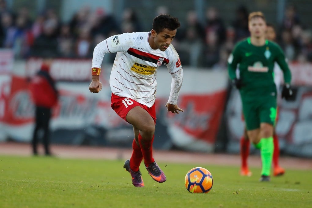 Waseem Razeek playing for Erfurt against SV Werder Bremen II in 2017. Photo: Getty Images