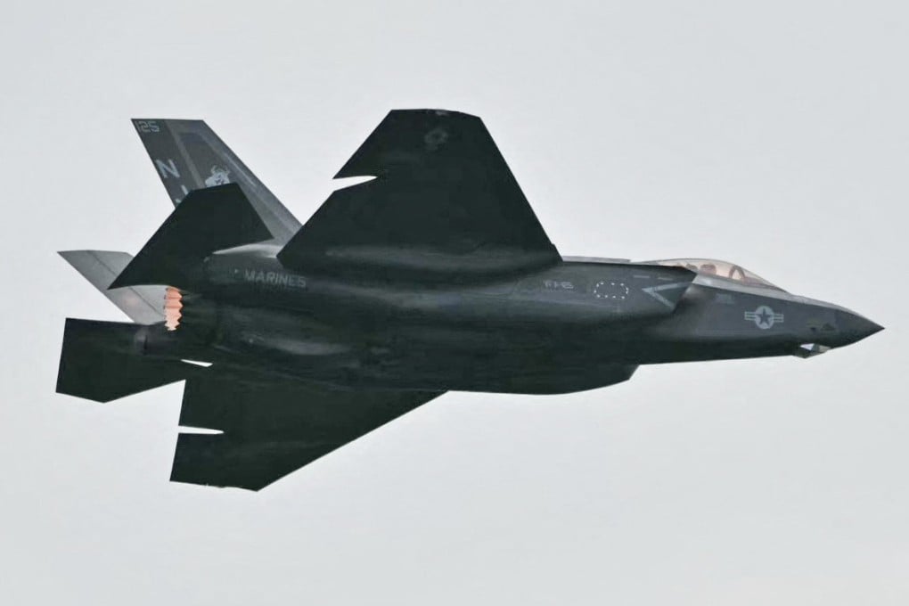 A US military F-35 fighter jet flies overhead during Independence Day celebrations in Washington on July 4. Photo: AFP