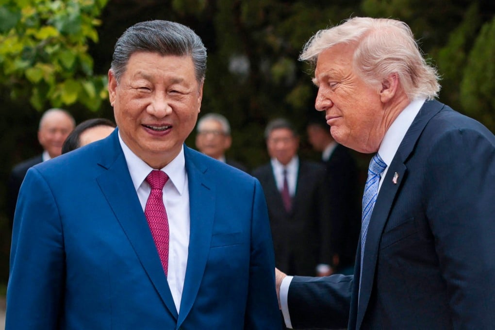 Chinese President Xi Jinping and US President Donald Trump enjoy a friendly exchange after a visit to Zhongnanhai Garden in Beijing on May 15, 2026. Photo: AFP