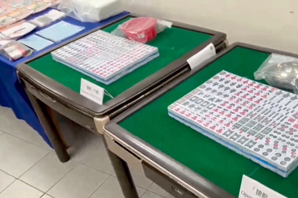 Police say 54 suspects were involved in operating, managing and taking part in illegal gambling. Photo: Handout