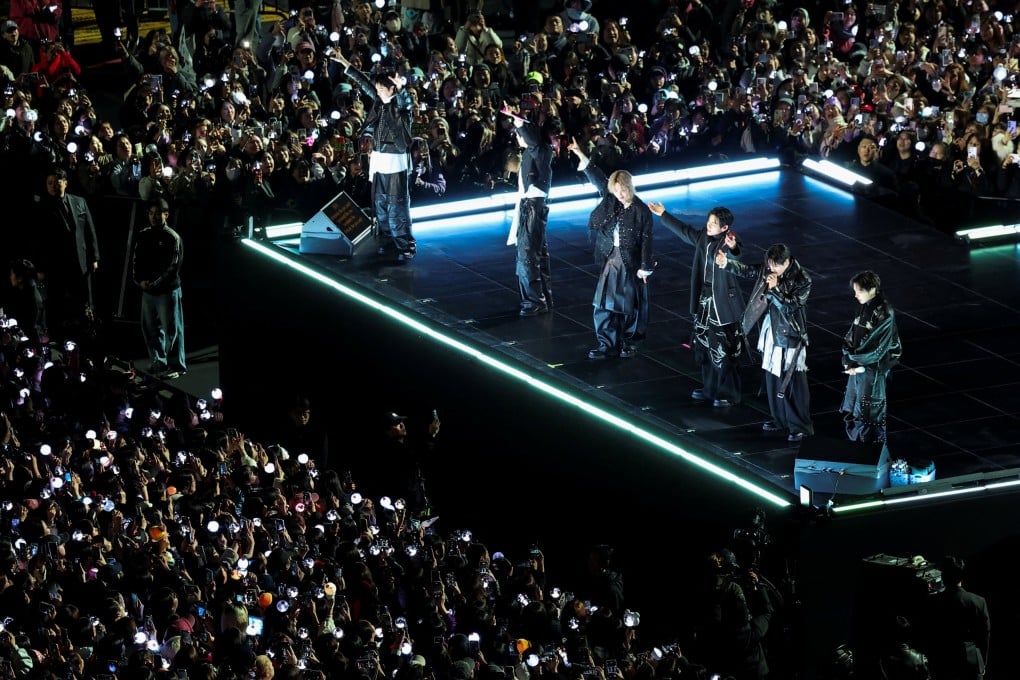 K-pop group BTS performs in central Seoul on March 21. Photo: Reuters