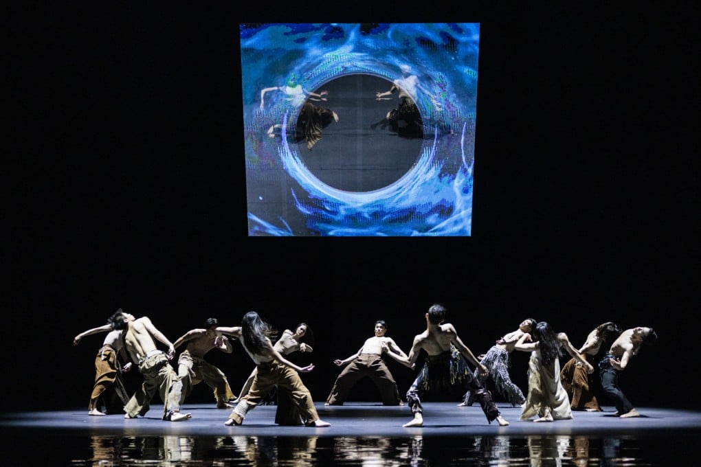A scene from Lunar Halo, Cloud Gate Dance Theatre’s production about reconnecting with the human body in an increasingly digitised world, at the Xiqu Centre in Hong Kong’s West Kowloon Cultural District, where the show took place from July 10-12, 2026. Photo: Moon 9 Image/courtesy of West Kowloon Cultural District Authority