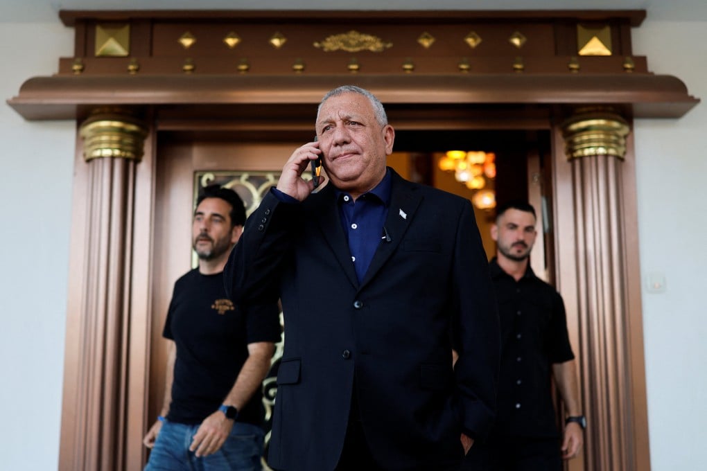 Israeli opposition leader and former military chief Gadi Eisenkot, centre, has emerged as the main rival to Benjamin Netanyahu in coming elections. Photo: Reuters