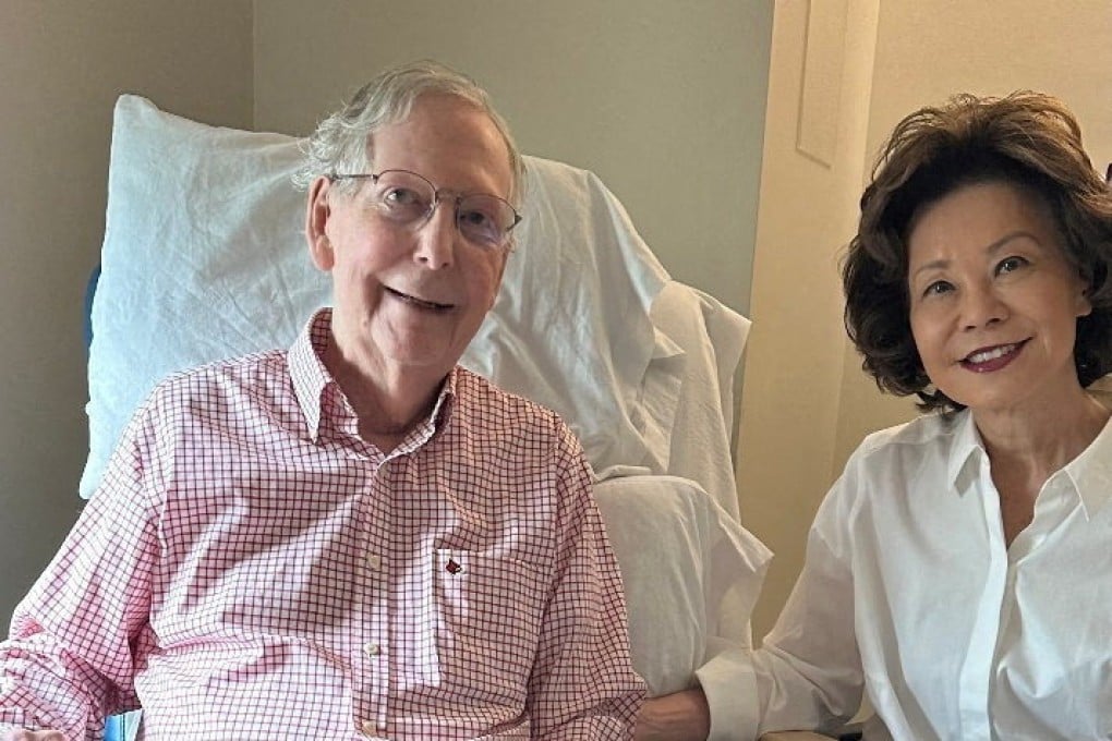 US Senator Mitch McConnell and his wife Elaine Chao. Photo: Office of Senator Mitch McConnell via Reuters