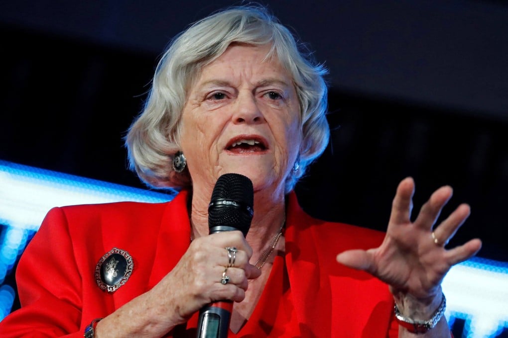 Ann Widdecombe in 2019. Widdecombe, 78, was found dead at her home in rural southwest England on Thursday with what police described as “serious injuries”. Photo: AFP