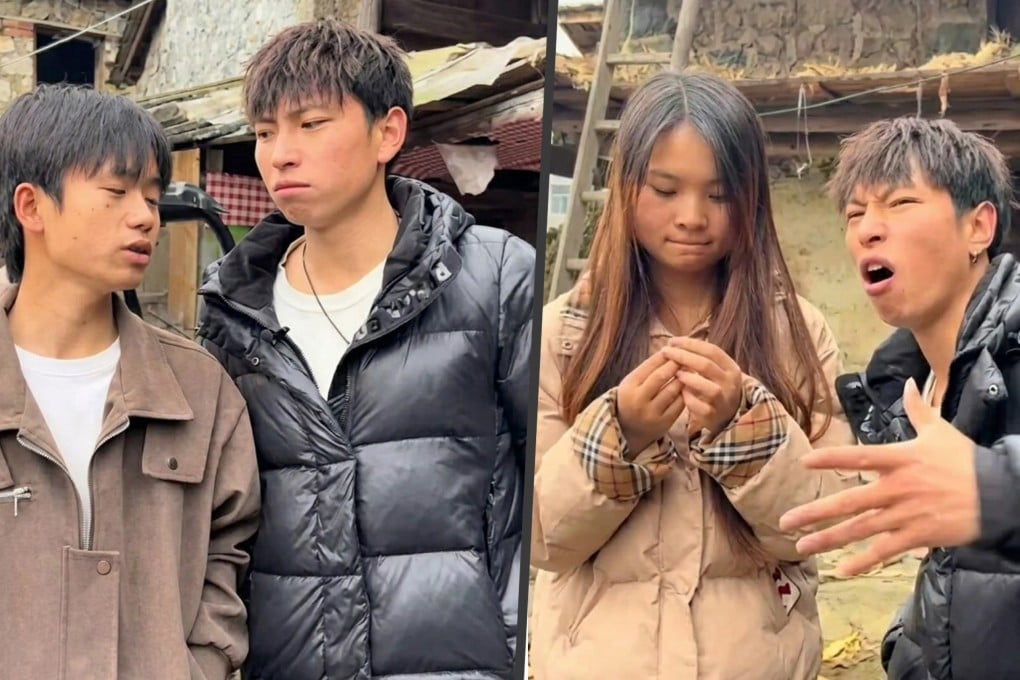 24-year-old Panlong from Yunnan has gained nearly 3 million followers on Douyin, earning him the title of "Yunnan’s strongest matchmaker." Photo: SCMP composite/Douyin