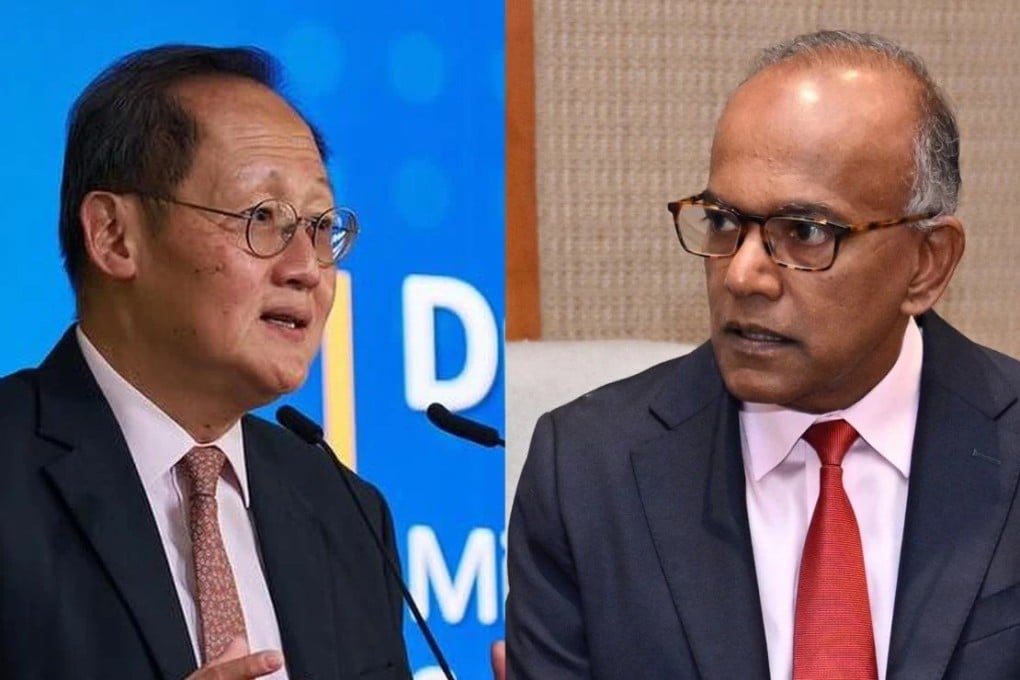 Singapore ministers Tan See Leng (left) and K. Shanmugam have won their defamation suit against Bloomberg. Photo: Facebook/Handout