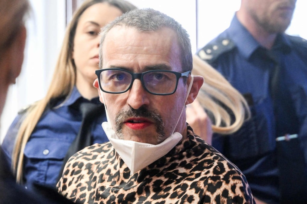 Marla-Svenja Liebich, a convicted German far-right extremist formerly known as Sven Liebich, is escorted by Czech prison service to the regional court on May 18. Photo: AFP