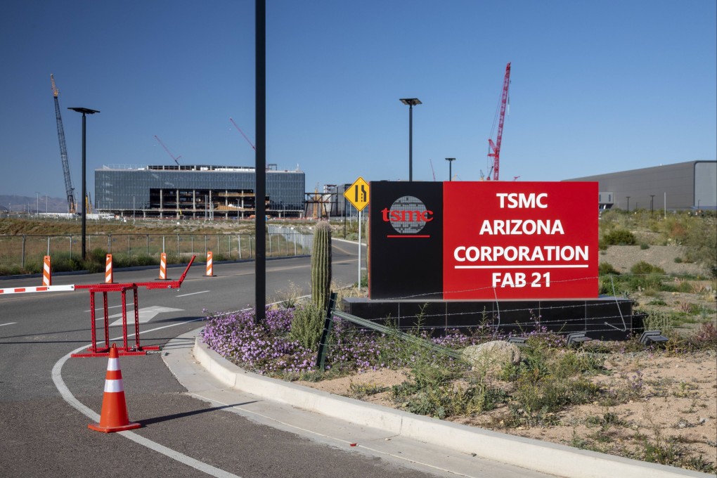 A view of TSMC’s complex in Phoenix, Arizona, under construction earlier this year. Photo: UCG/Universal Images Group via Getty Images