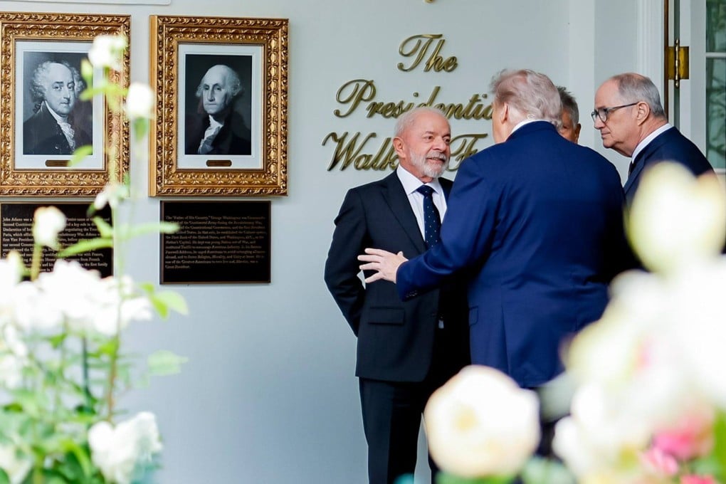 US President Donald Trump meets his Brazilian counterpart Luiz Inacio Lula da Silva (left) at the White House in May. Photo: dpa