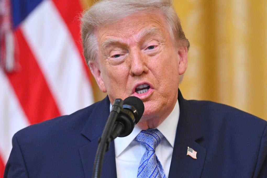 US President Donald Trump addresses the nation from the East Room of the White House in Washington on July 16. Photo: Getty Images