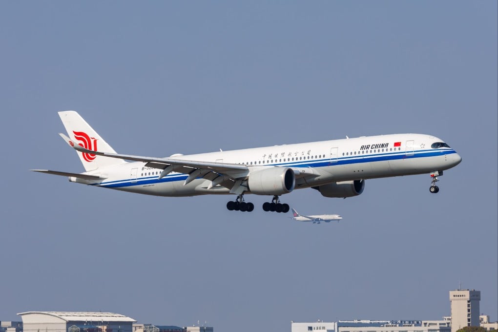 An Air China Airbus A350-900 airplane at Shanghai Pudong Airport on April 10, 2024. Photo: Shutterstock