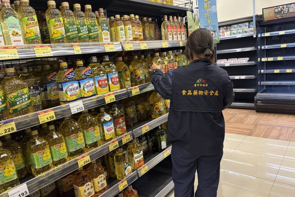 The Taiwanese authorities said that nearly 8,500 tonnes of soybean salad oil contained levels of a carcinogen that exceeded the legal limit. Photo: The Taichung City Food Safety Department