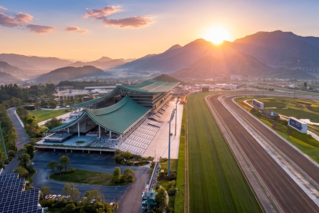 A artist’s impression of the Hong Kong Jockey Club Conghua Racecourse, which will hold it’s first meeting in October. Photo: HKJC