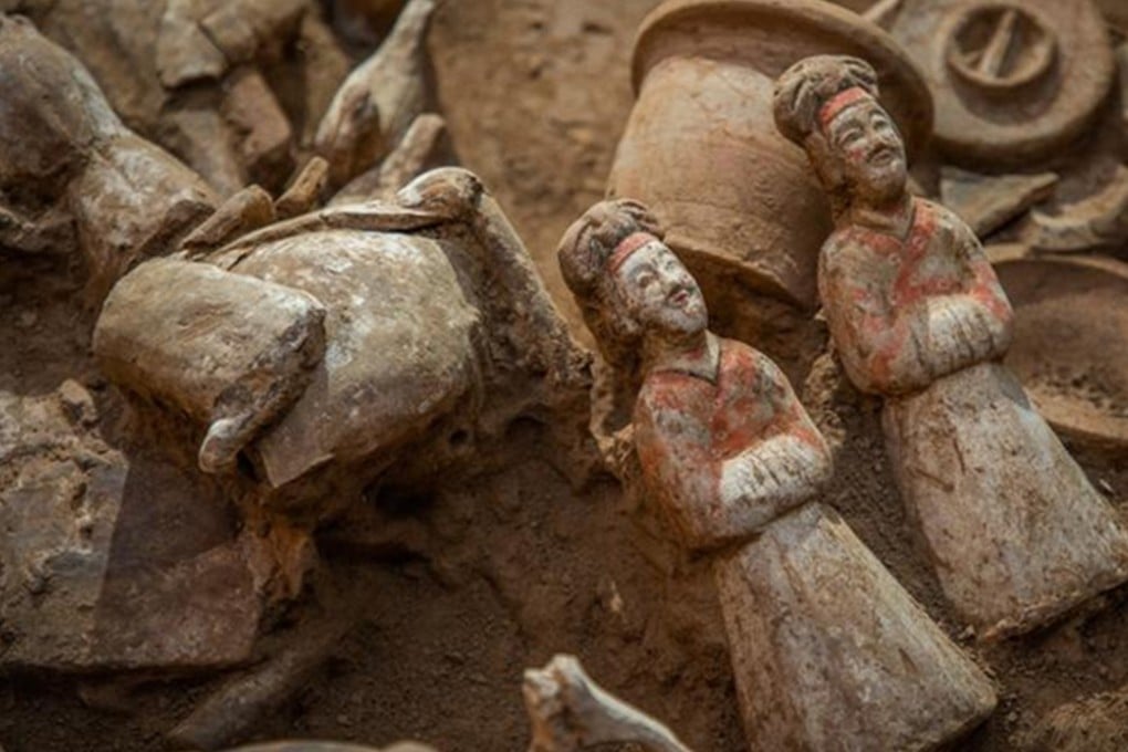 Archaeologists in northwest China made a striking discovery: ancient Liubo chessboards dating back more than 2,000 years. Photo: Courtesy of Shaanxi Provincial Institute of Archaeology