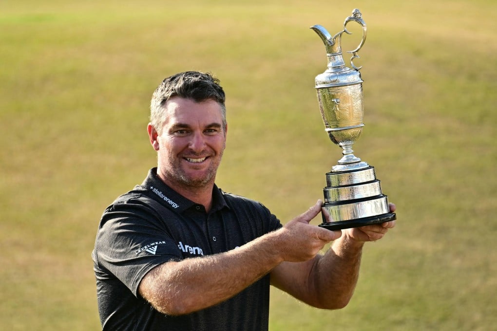 New Zealand’s Ryan Fox with the Claret Jug after winning the Open Championship at Royal Birkdale on Sunday for his first major. Photo: AFP