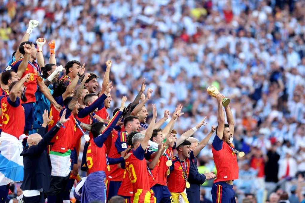 Spain overtook Argentina for the No 1 spot in the Fifa men’s world rankings after winning the World Cup. Photo: Getty Images