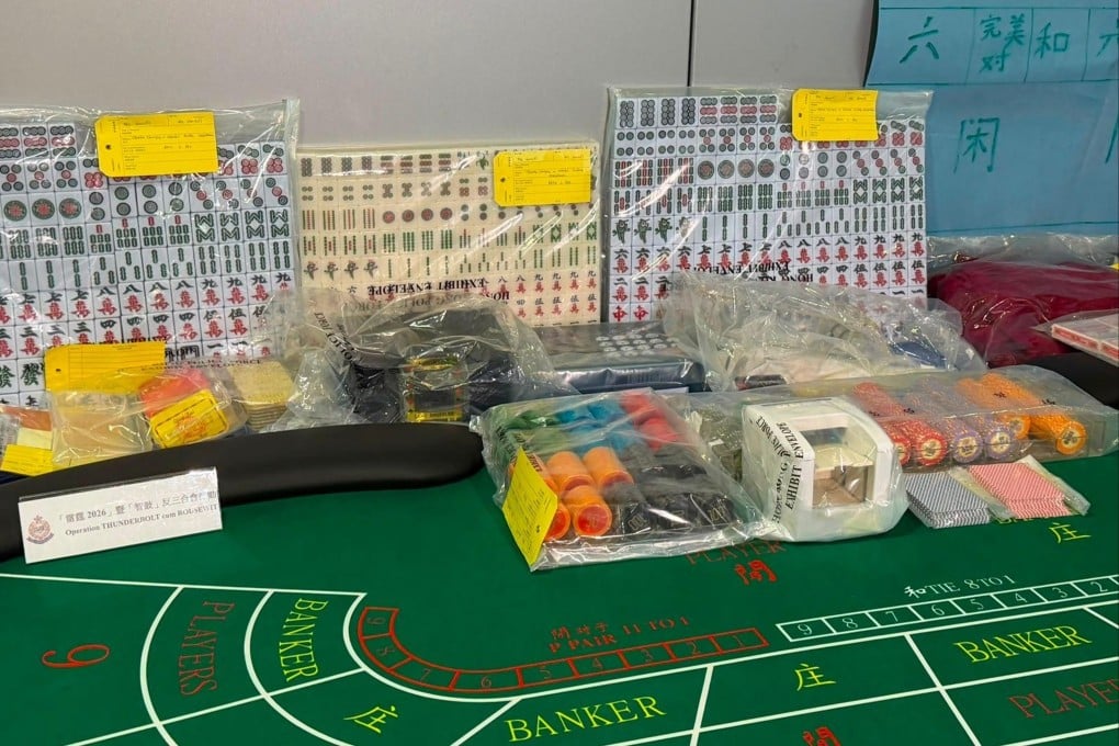 Police display evidence seized during the two-week operation. Photo: Handout