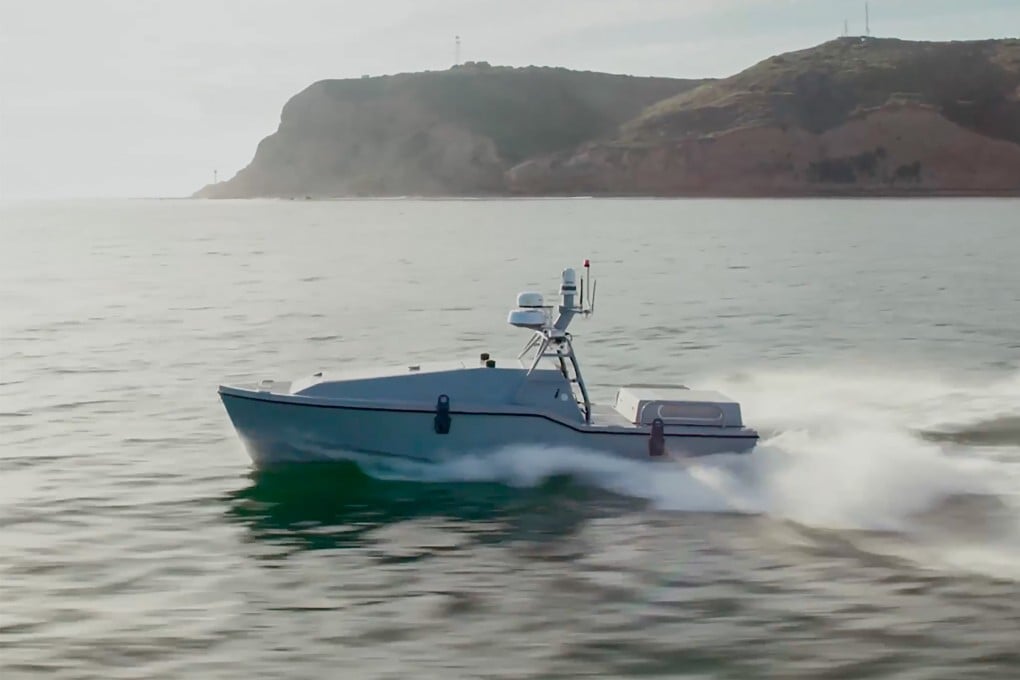 A Corsair, a multipurpose unmanned surface vessel, has been used by the US military in its conflict with Iran. Photo: X.com/Saronic