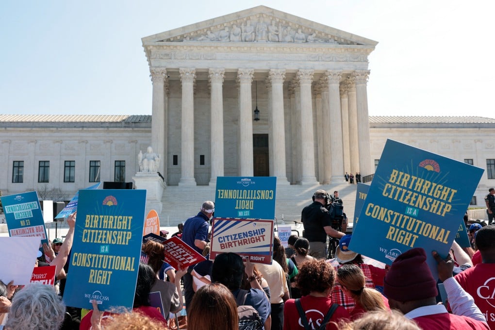 The Trump administration has shifted its focus to alleged birth tourism as it continues its campaign against birthright citizenship. Photo: AFP/Getty Images/TNS