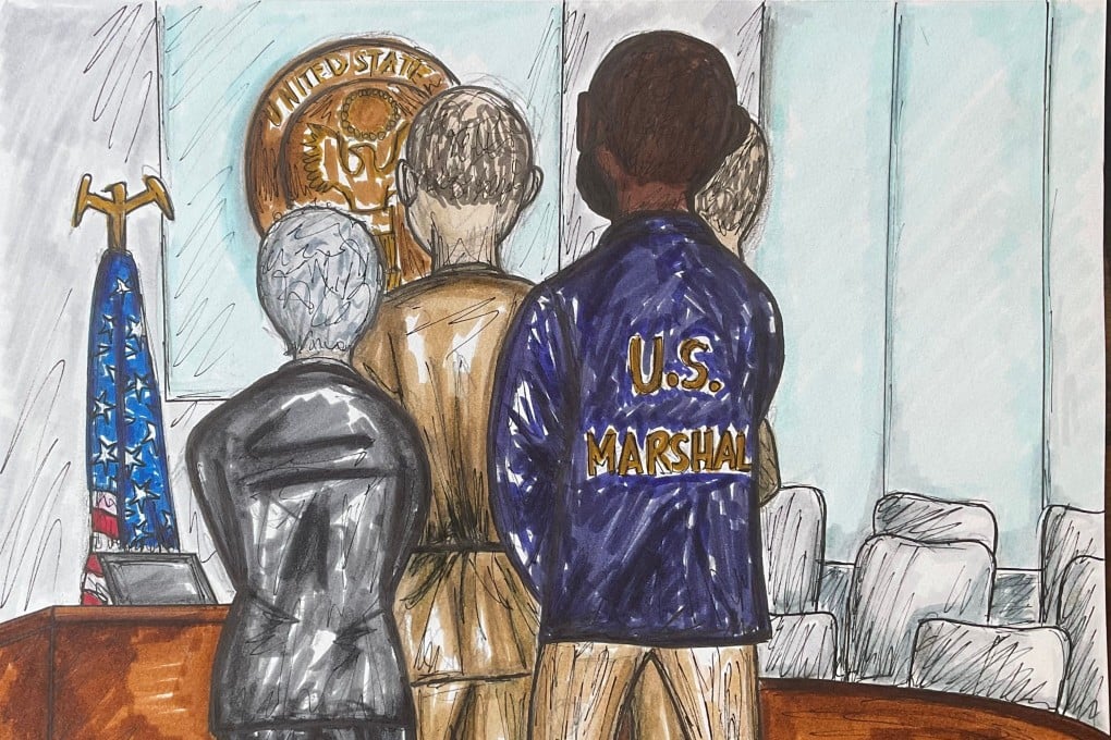 Andrew and Tristan Tate appear before a judge in Miami federal court on Monday. Image: Lauren Lacy via AP