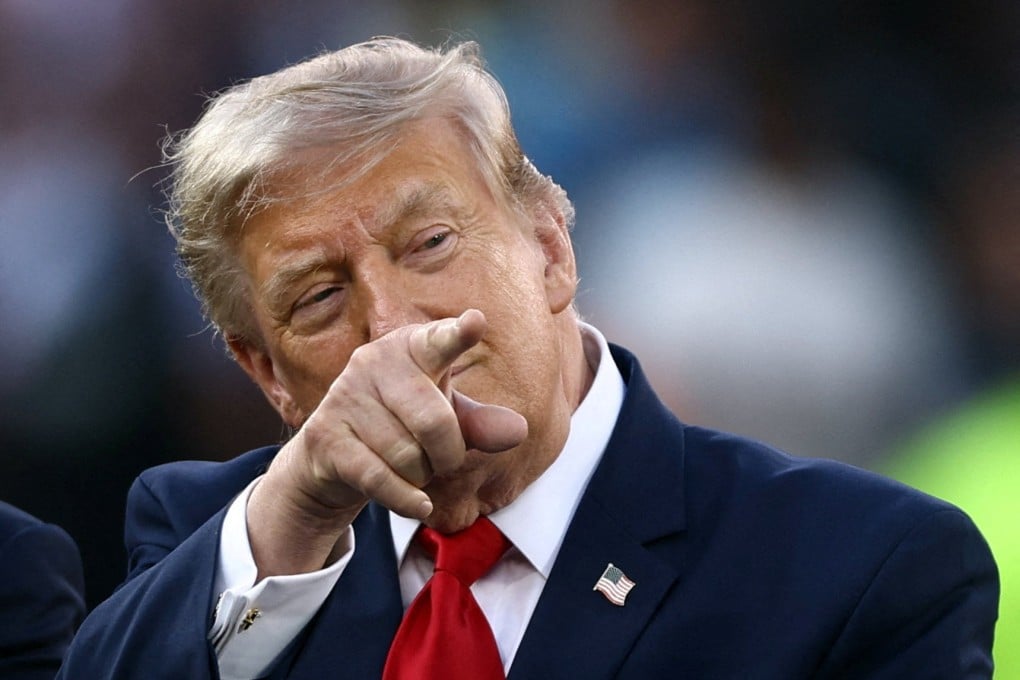 US President Donald Trump on Sunday. Photo: Reuters