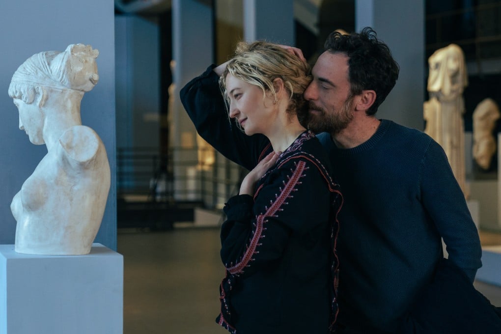 Alba Rohrwacher (left) and Elio Germano in a still from Three Goodbyes (category IIA; Italian), directed by Isabel Coixet. Francesco Carril co-stars.