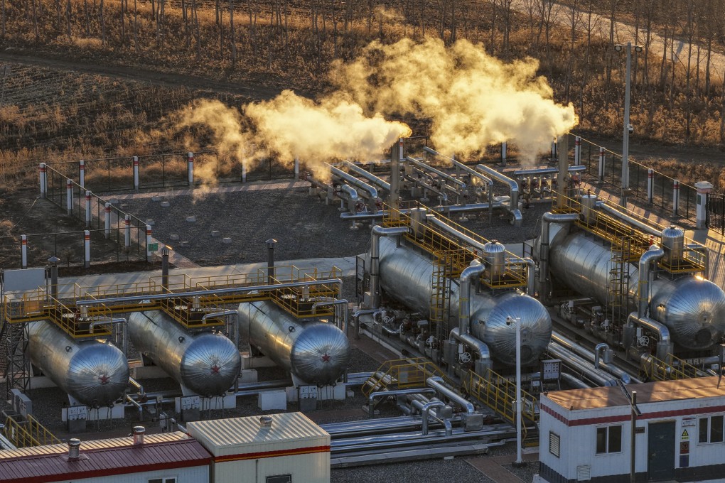 An aerial drone photo shows a view of Daqing oilfield in Daqing, northeast China’s Heilongjiang province, on December 4, 2025. Photo: Xinhua
