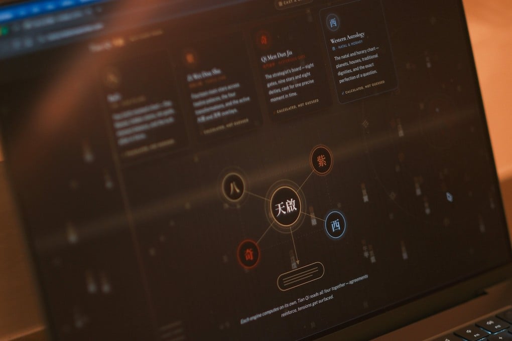 Sean Chan built Tian Qi, an AI-powered Chinese metaphysics platform. Within two months of launching, Chan’s platform registered more than 12,000 users. Photo: courtesy of Sean Chan
