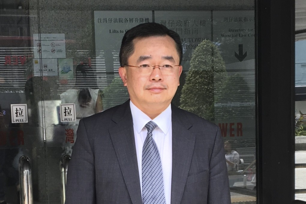 Judge Wilson Chan photographed outside the District Court in 2018 after testifying in a case. Photo: Jasmine Siu