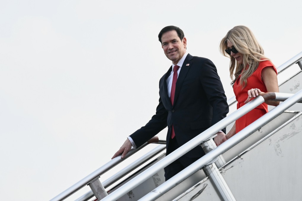 US Secretary of State Marco Rubio arrives in Manila ahead of Asean meetings, where he is expected to meet Chinese Foreign Minister Wang Yi. Photo: AP