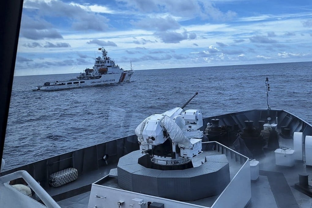 A Chinese coastguard vessel sails through the North Natuna Sea in this photo released by Indonesia’s Maritime Security Agency in 2024. Photo: Bakamla/EPA-EFE