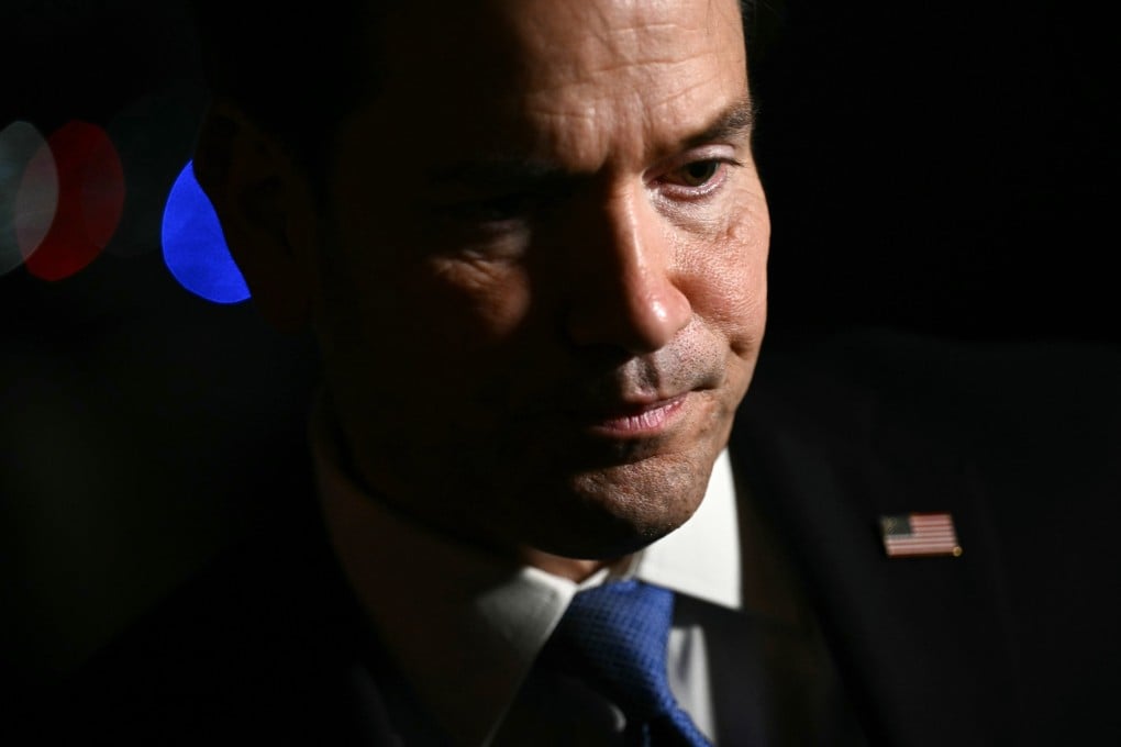 US Secretary of State Marco Rubio is seen on Sunday before flying to Manila ahead of Asean meetings, where he is expected to meet Chinese Foreign Minister Wang Yi. Photo: AP