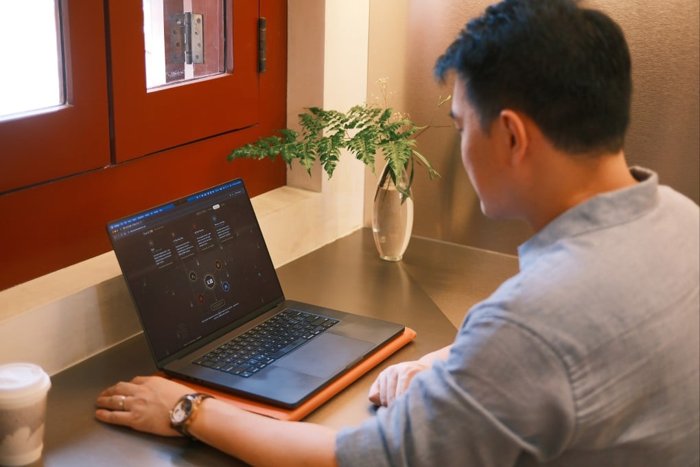 Singapore-based astrology Sean Chan uses his AI-powered Chinese metaphysics reading platform Tian Qi. Photo: courtesy of Sean Chan