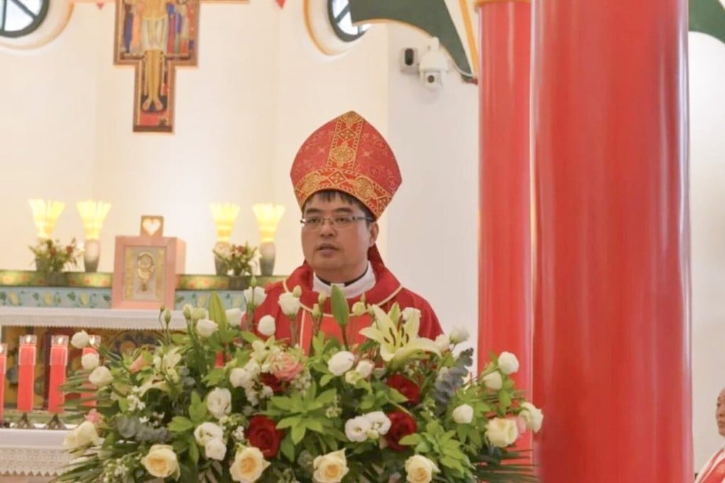 Joseph Chang Yanfeng, 42, was ordained bishop of the Catholic diocese of Chifeng in China’s northern Inner Mongolia autonomous region on Wednesday. Photo: Handout