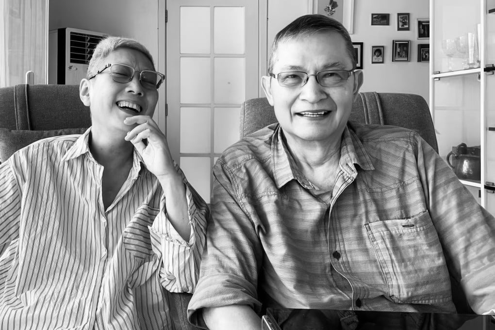Ackbar Abbas (right) and his third wife, Liu Sola (left), at their home in Beijing. Abbas, a scholar who profoundly influenced Hong Kong arts and academia with his work, has died aged 84. Photo: Chang Yung-ho