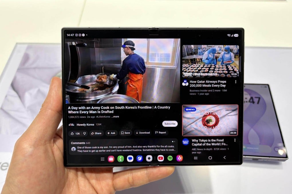 The Galaxy Z Fold 8 has a 4:3 aspect ratio and is expected to most closely compete with Apple’s inaugural folding iPhone. Photo: The Korea Times